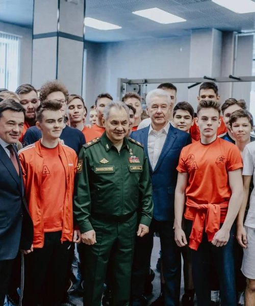 Визит Сергея Шойгу, Сергея Собянина и Андрея Воробьева в «Авангард»